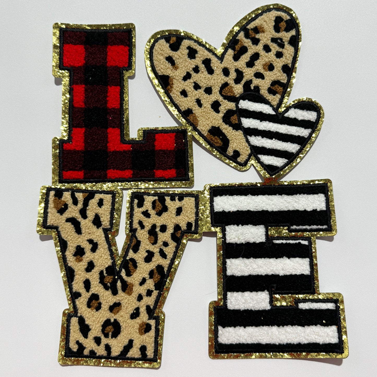 Leopard Love Stacked Chenille Patch