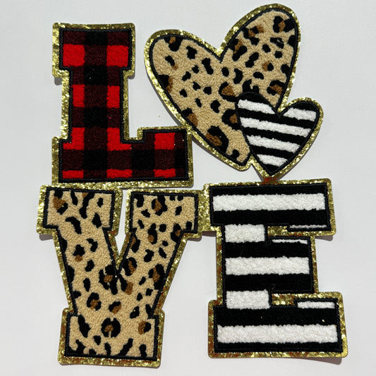 Leopard Love Stacked Chenille Patch