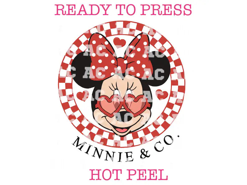 Minnie Valentine DTF TRANSFER
