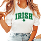 Varsity Irish (Green) St. Patrick's Day DTF TRANSFER or UV DTF STICKER DECAL