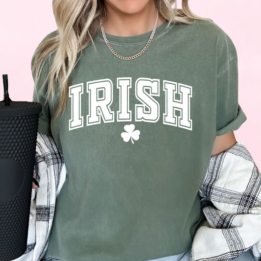 Varsity Irish (White) St. Patrick's Day DTF TRANSFER