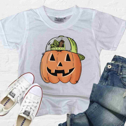 Jack O' Lantern With Hat DTF TRANSFER