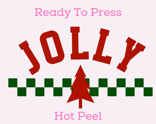 Jolly (Checkered) DTF TRANSFER or UV DTF STICKER