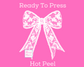 White Lace Coquette Bow Trendy Coquette DTF TRANSFER or UV DTF STICKER DECAL