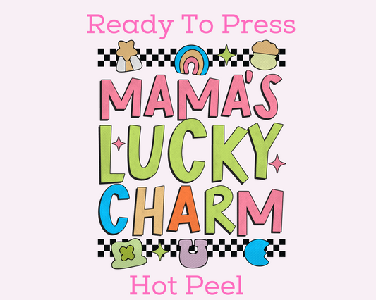 Mama's Lucky Charm St. Patrick's Day DTF TRANSFER