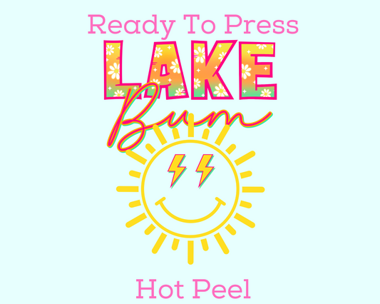 Lake Bum Summer DTF TRANSFER or UV DTF STICKER
