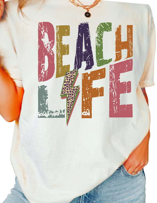 Beach Life Summer DTF TRANSFER or UV DTF STICKER
