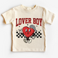 Lover Boy Heart Checkered Hat Valentine's Day DTF TRANSFER