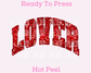 Varsity Lover Faux Sequins Valentine's Day DTF TRANSFER