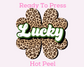 Leopard Lucky Clover St. Patrick's Day DTF TRANSFER