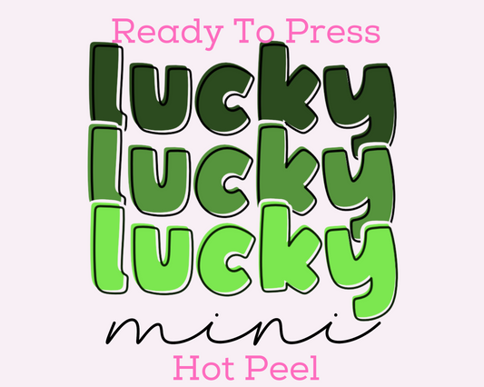 Green Lucky Mini St. Patrick's Day DTF TRANSFER or UV DTF STICKER