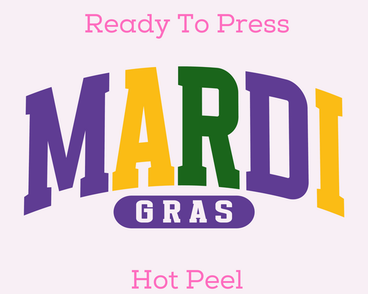 Mardi Gras DTF Transfers