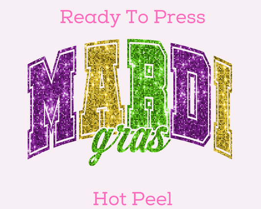 Faux Sequins Mardi Gras (Varsity) Mardi Gras