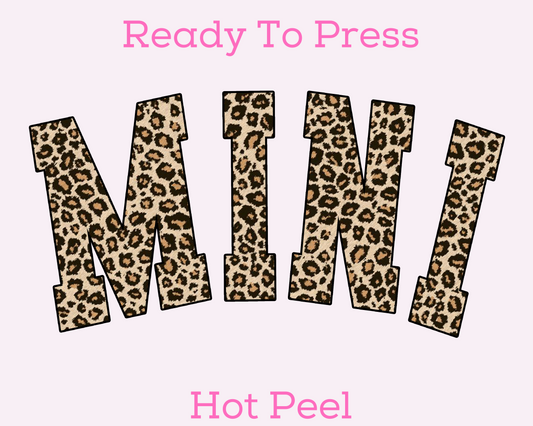 Leopard Print Mini DTF TRANSFER or UV DTF STICKER DECAL