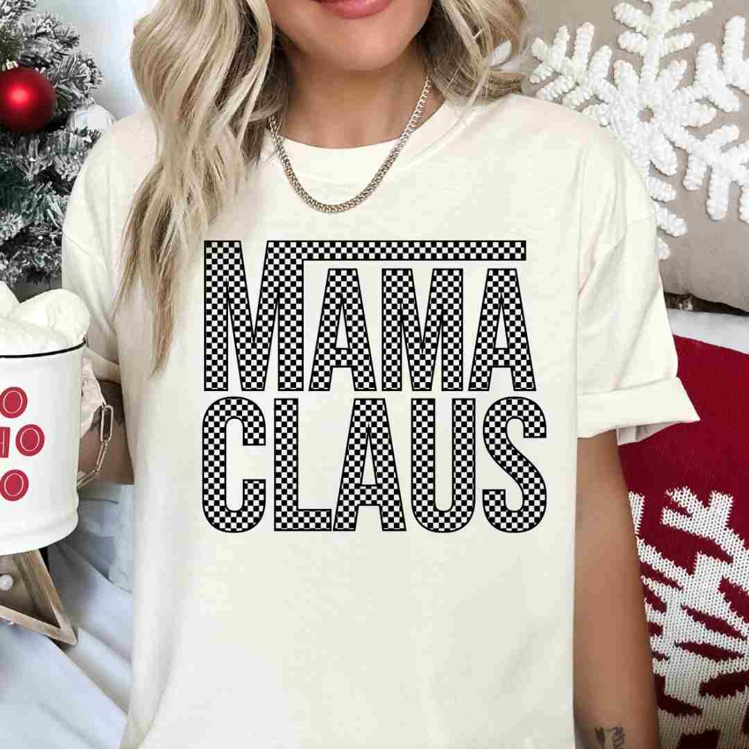 Vans Mama Claus (Black) DTF TRANSFER