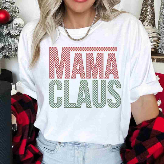 Vans Mama Claus (Red And Green) DTF TRANSFER or UV DTF STICKER or UV DTF STICKER DECAL