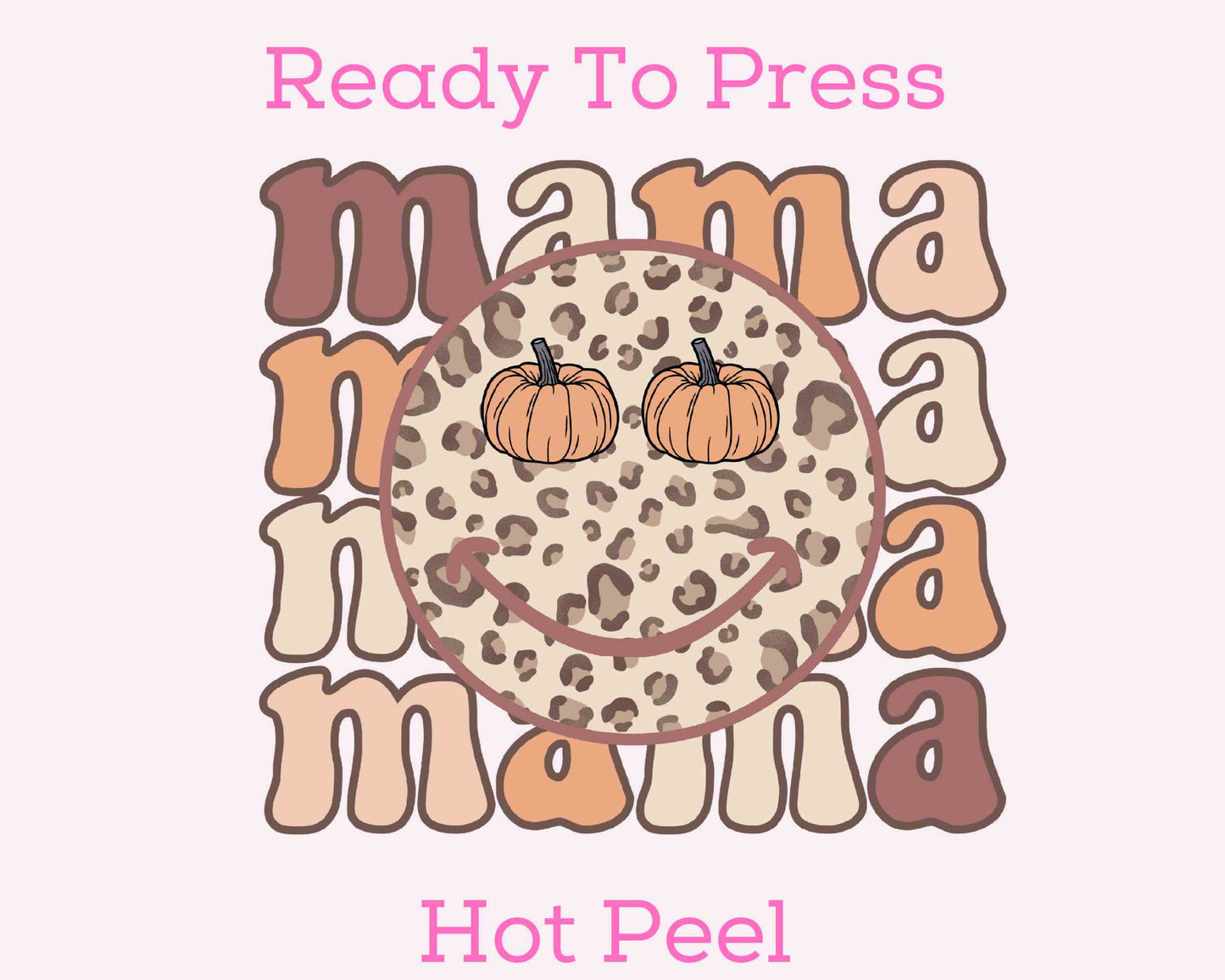 Pumpkin Leopard Mama DTF TRANSFER