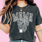 Varsity White Lace Mama (Faux Embroidery) Coquette Bow Trendy Mama DTF TRANSFER or UV DTF STICKER DECAL