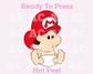 Baby Mario DTF TRANSFER or UV DTF STICKER DECAL