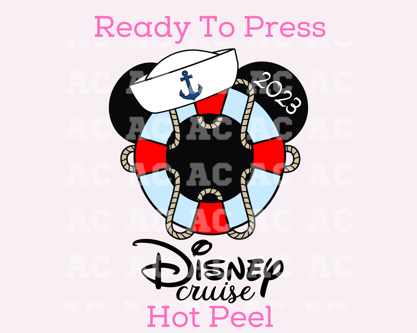 Mickey Disney Cruise 2023 DTF TRANSFER