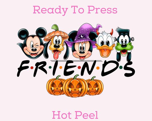 Disney Friends Halloween DTF TRANSFER