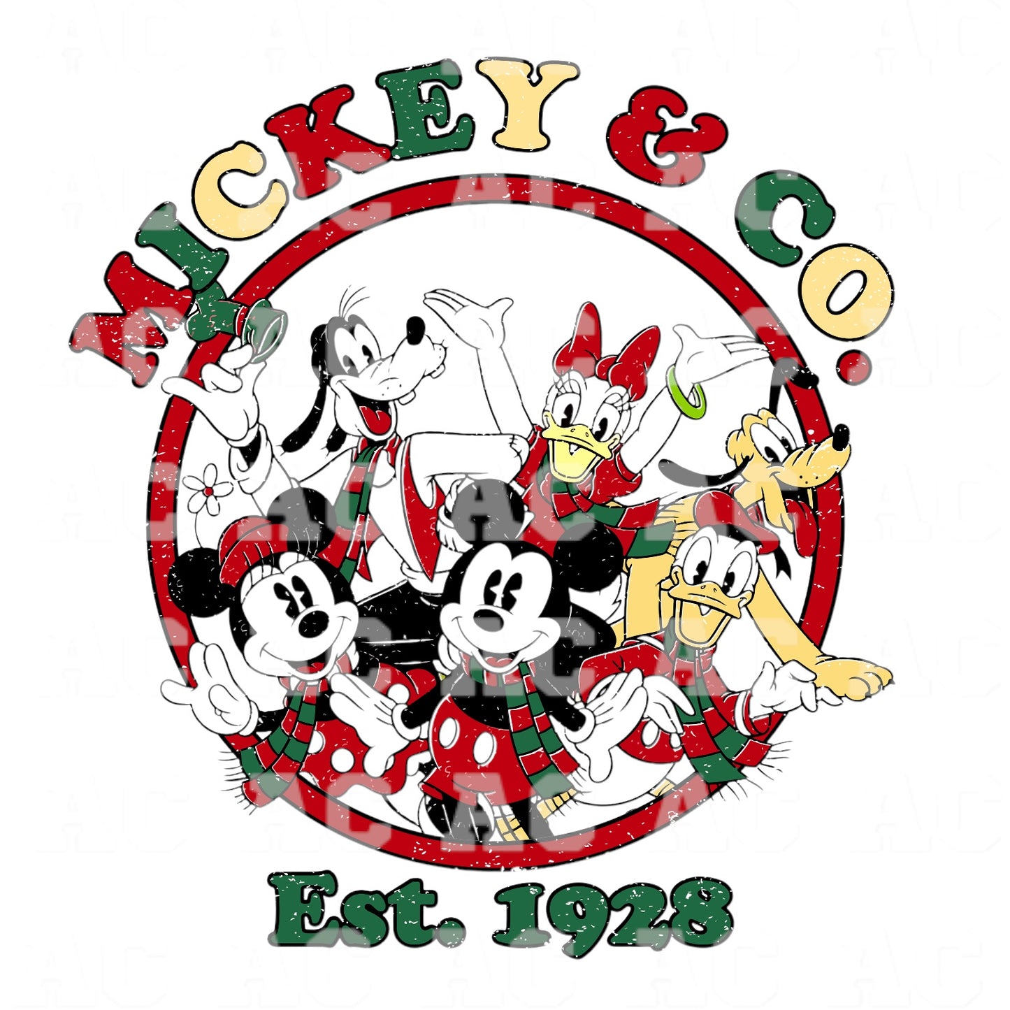 Mickey & Co. Christmas DTF TRANSFER