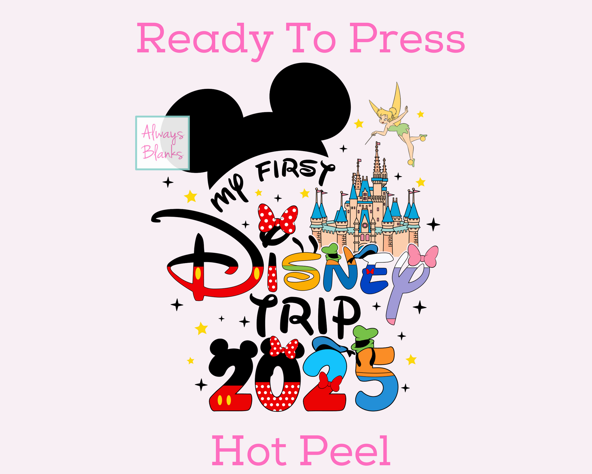 2025 Mickey (Boy) My First Disney Trip Disney Travel DTF TRANSFER or UV DTF STICKER DECAL