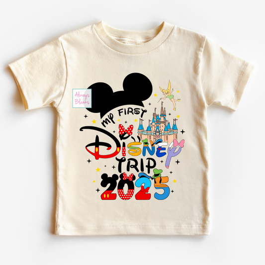 2025 Mickey (Boy) My First Disney Trip Disney Travel DTF TRANSFER or UV DTF STICKER DECAL