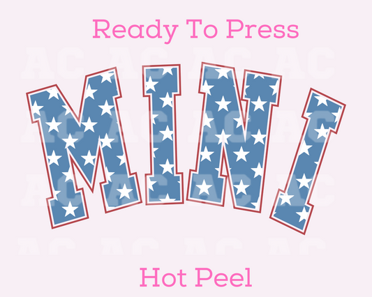 Mini Patriotic DTF TRANSFER or UV DTF STICKER DECAL