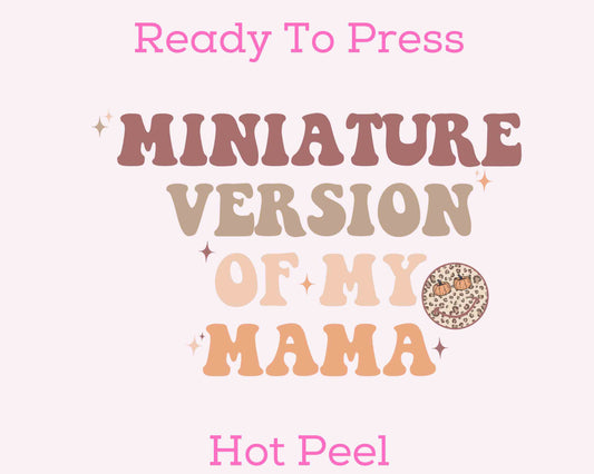 Pumpkin Mini Version DTF TRANSFER or UV DTF STICKER DECAL