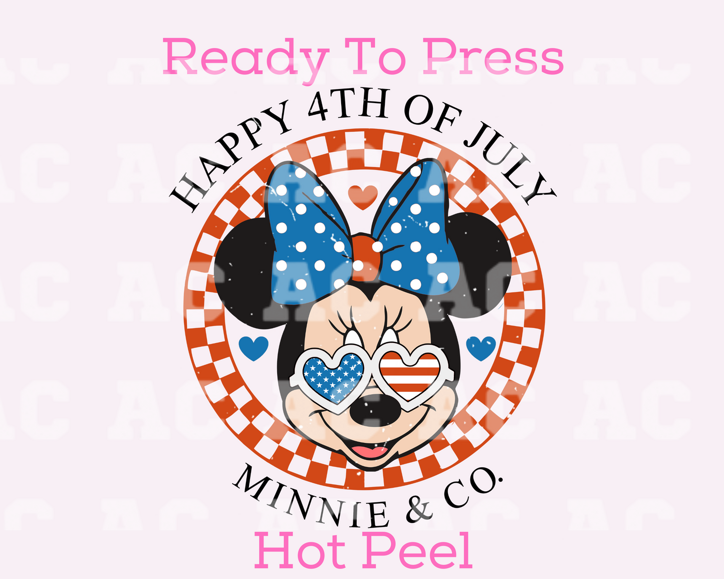 Happy Fourth Of July (Minnie) DTF TRANSFER