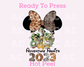 Minnie Adventure Awaits 2023 (Black) DTF TRANSFER