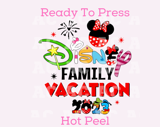 Minnie Disney Family 2023 DTF TRANSFER