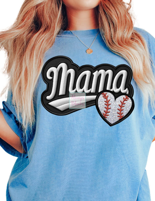 Baseball Mama DTF TRANSFER or UV DTF STICKER
