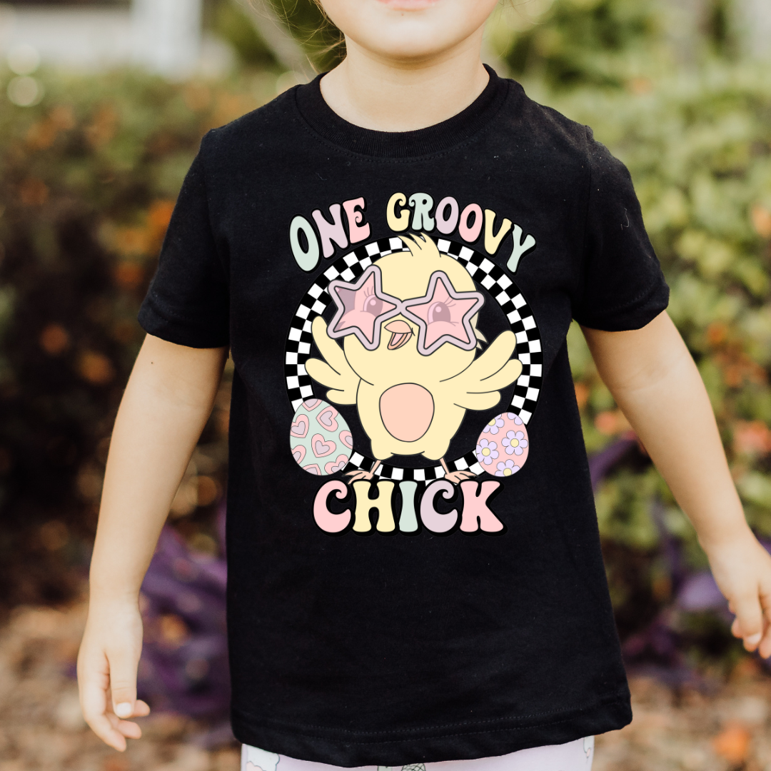One Groovy Chick (Pastel) Easter DTF TRANSFER