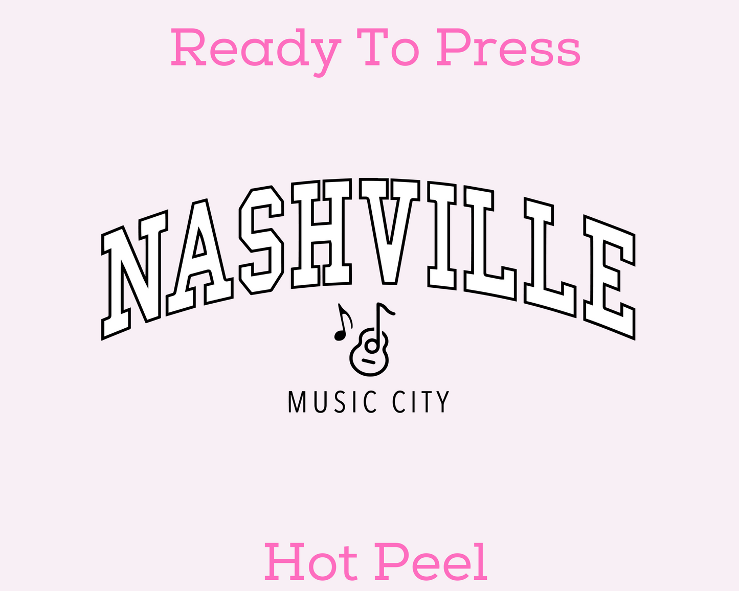 Varsity Nashville Music City Trendy DTF TRANSFER