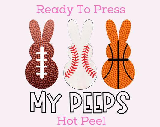 Sports Peeps Easter DTF TRANSFER or UV DTF STICKER