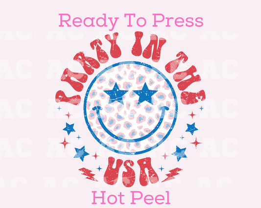 Party In The USA DTF TRANSFER or UV DTF STICKER