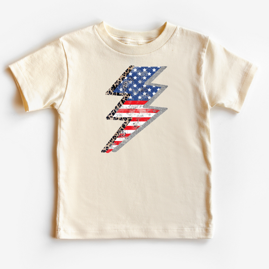 Patriotic Lightning Bolt Patriotic DTF TRANSFER or UV DTF STICKER