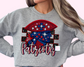 Patriots School Mascot football DTF TRANSFER or UV DTF STICKER