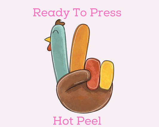 Peace Turkey DTF TRANSFER