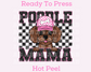 Poodle Mama (Black) Faux Sequins Faux Embroidery Mom DTF TRANSFER