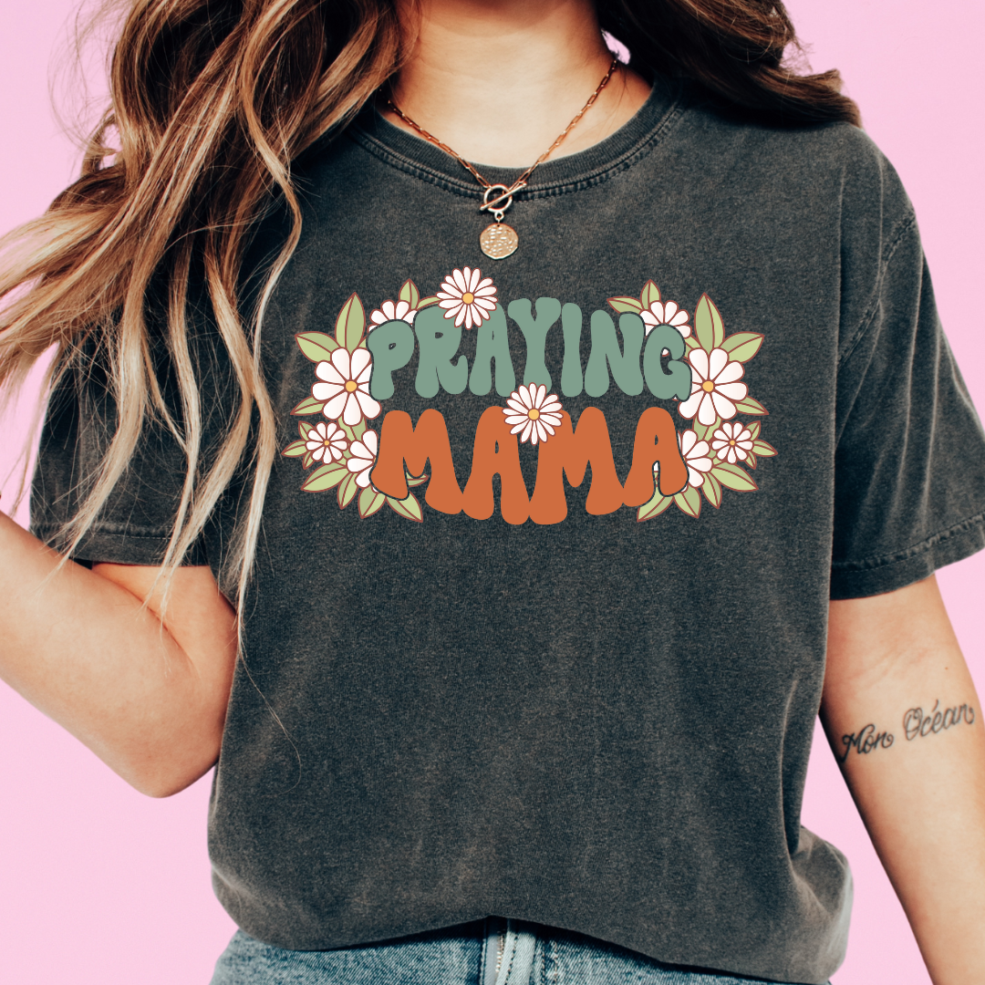 Praying Mama Religious Mom DTF TRANSFER or UV DTF STICKER