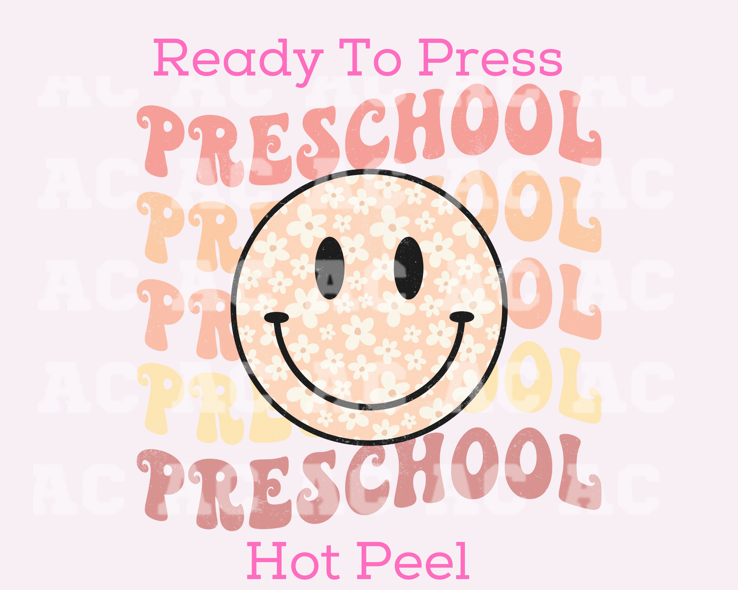 Preschool Smiley DTF TRANSFER