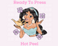 Jasmine With Purple Flowers Disney Princess DTF TRANSFER