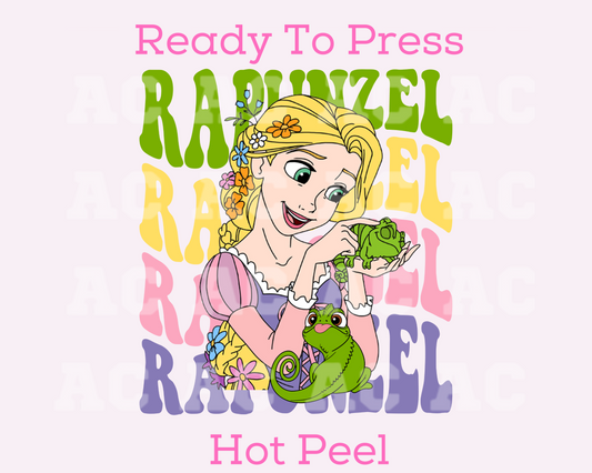 Rapunzel Disney Princess DTF TRANSFER