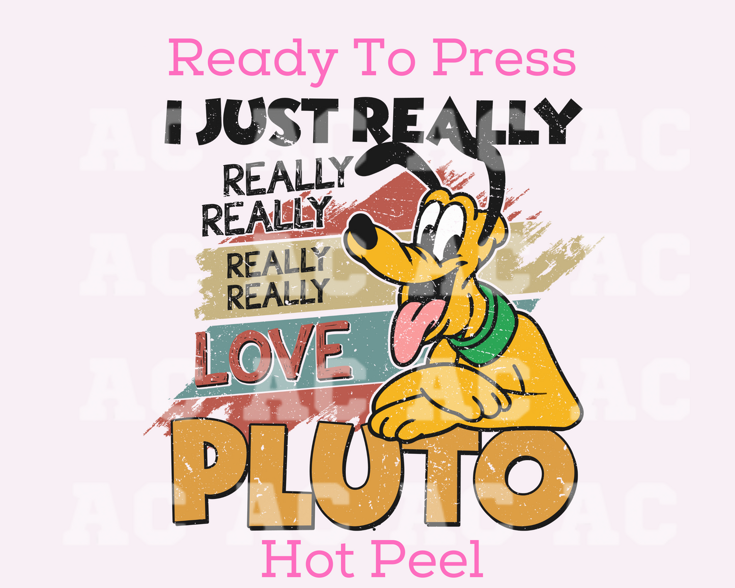 Really Love Pluto DTF TRANSFER