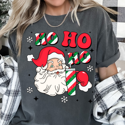 Ho Ho Ho Santa (Red And Green) DTF TRANSFER