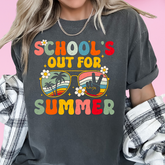 School's Out For Summer Last Day of School DTF TRANSFER or UV DTF STICKER DECAL