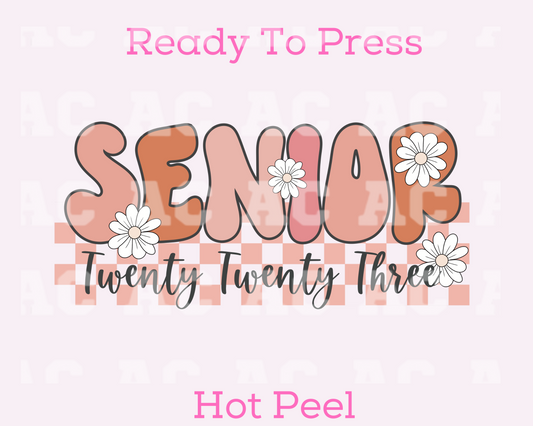 Spring Senior Graduation DTF TRANSFER or UV DTF STICKER DECAL